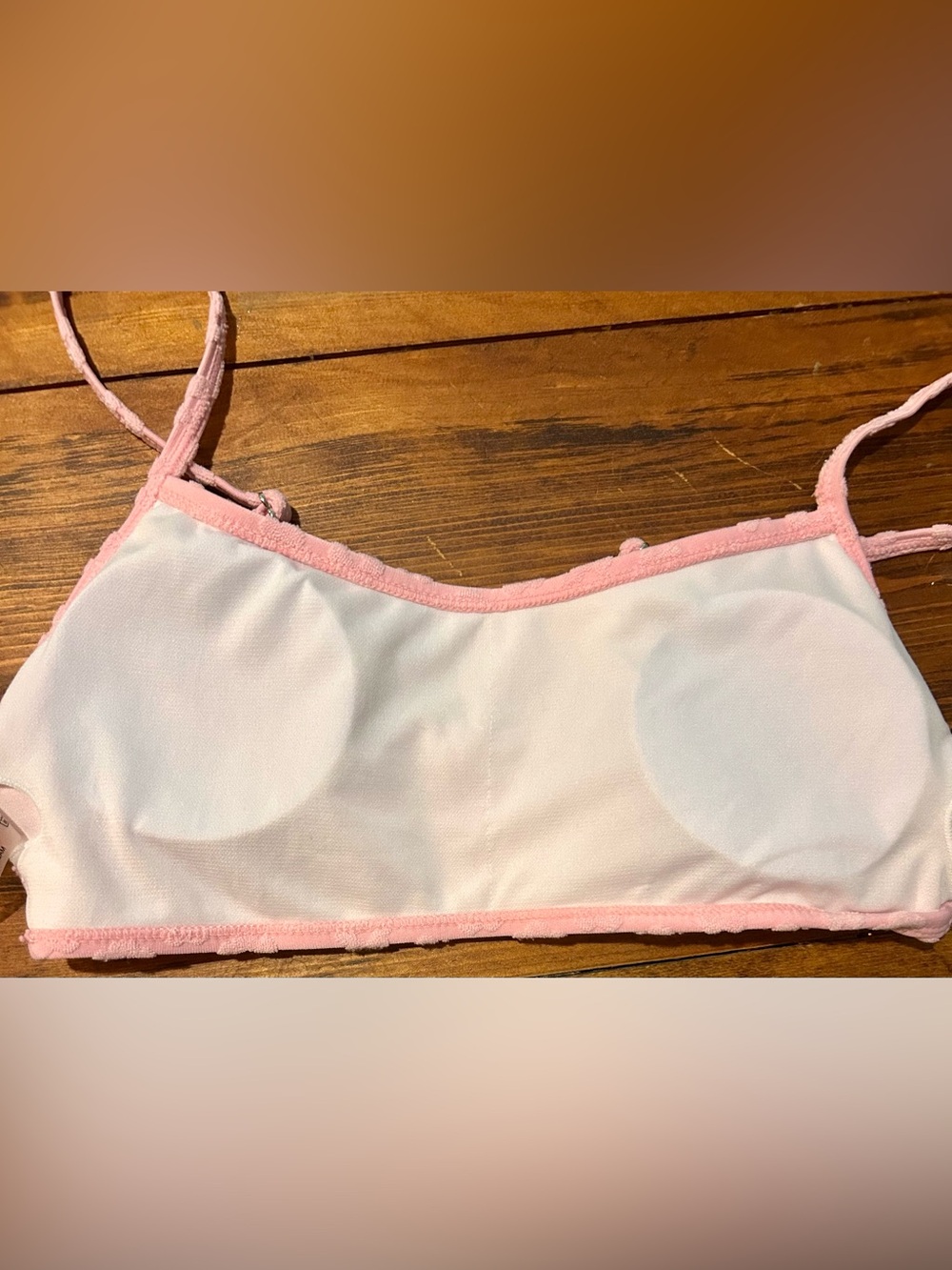 Pink Floral Textured Bikini Set - Picture 4 of 6